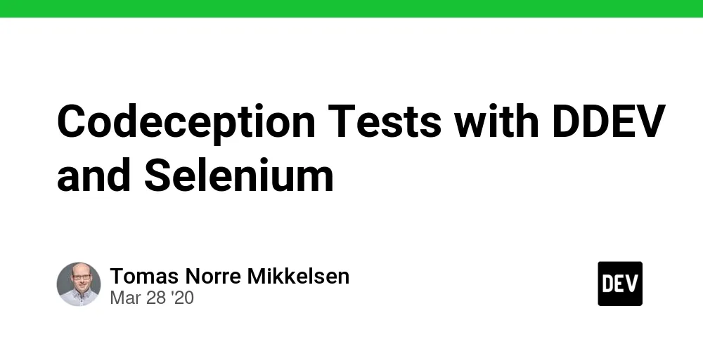 Codeception Tests with DDEV and Selenium